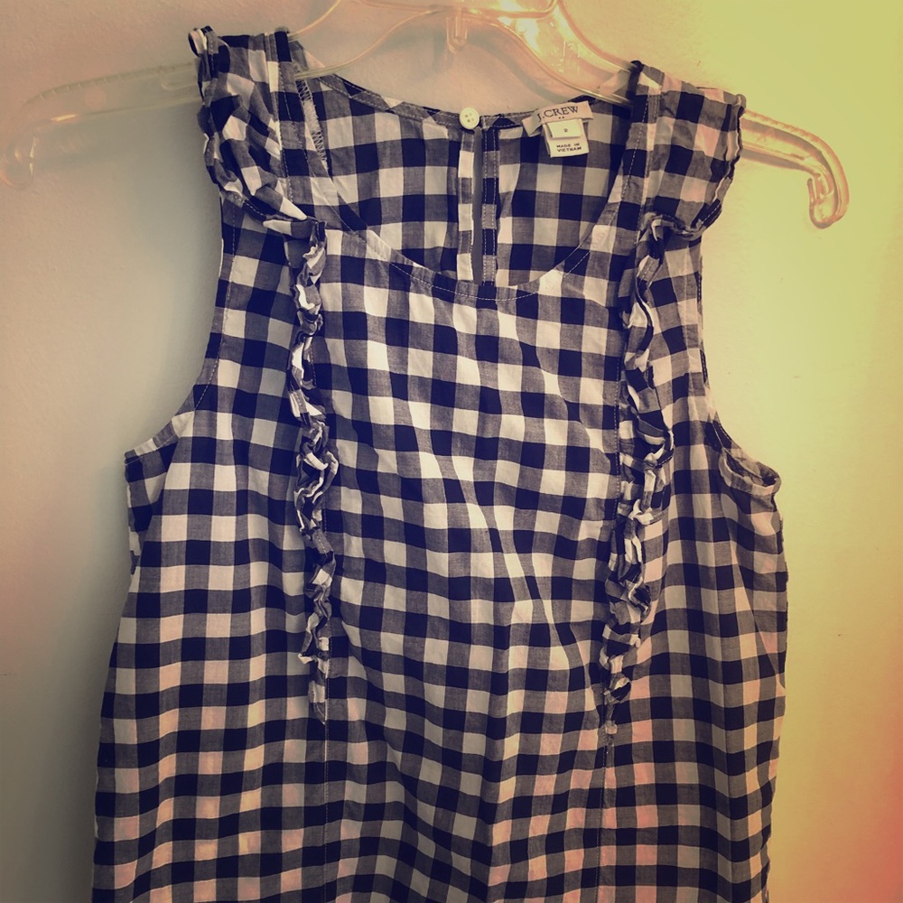 J Crew Ruffled Shell